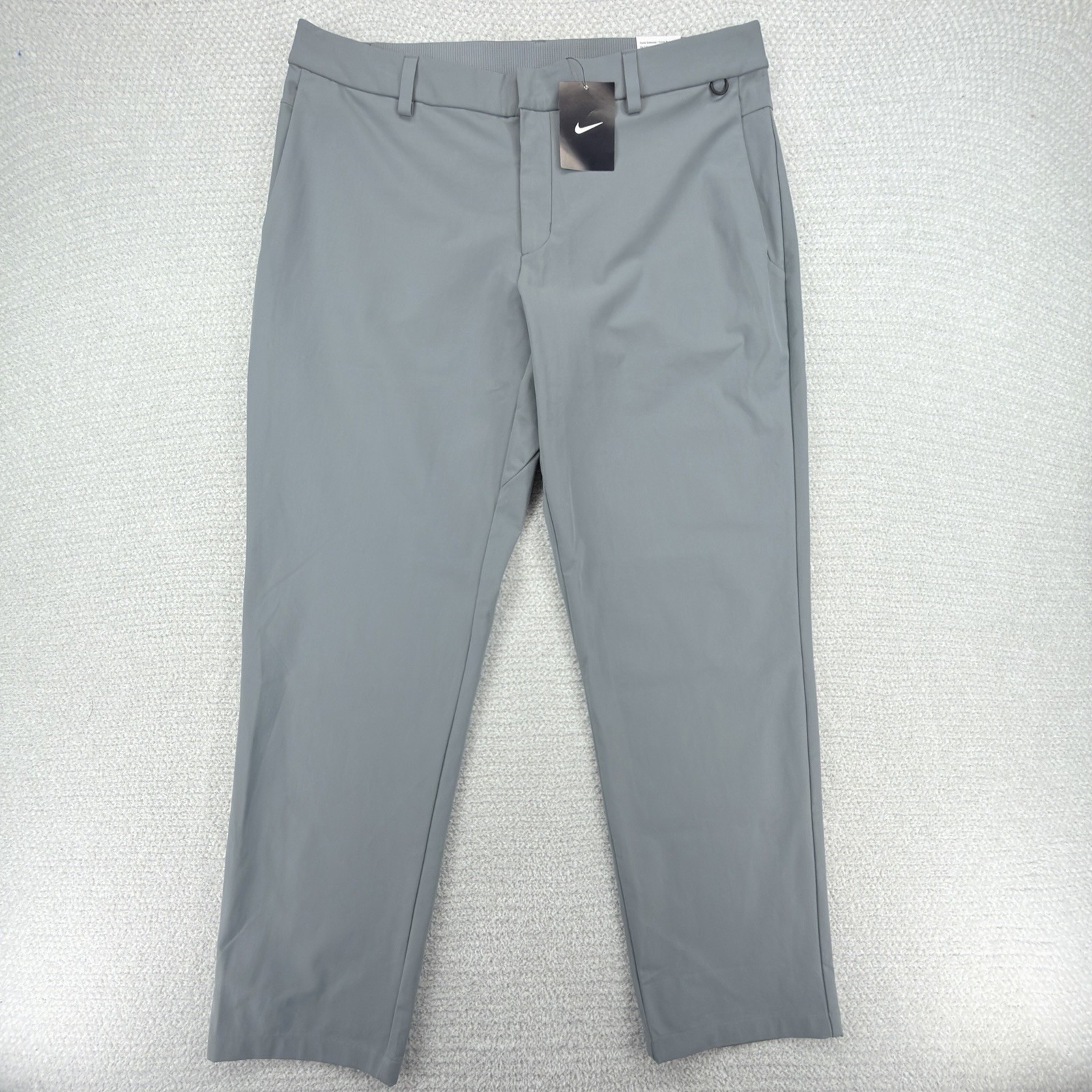 New Nike 24.7 Perfectstretch Pants Mens 38x32 Gray Dri-Fit 5 Pocket Standard Fit